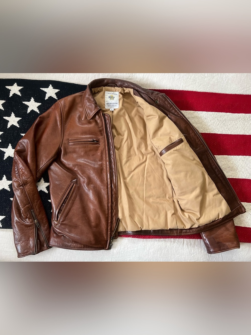 Taylor Stitch Leather Moto Jacket - Picture 4 of 16